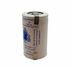 Saft VRED Nicad D size cell with solder tabs 4.5Ah, 1.2V