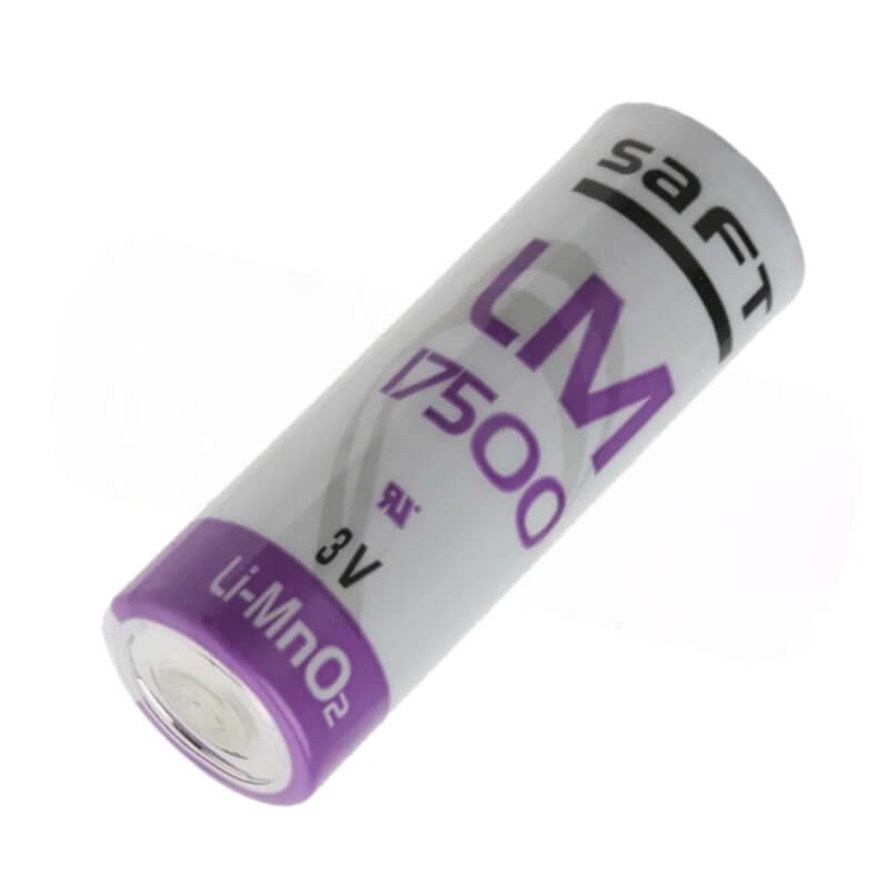 Saft LM17500 Battery, 3V 3000mAh size A spiral cell Li-Mn0.2