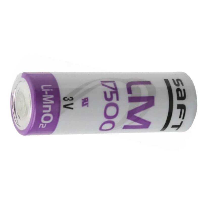 Saft LM17500 Battery, 3V 3000mAh size A spiral cell Li-Mn0.2