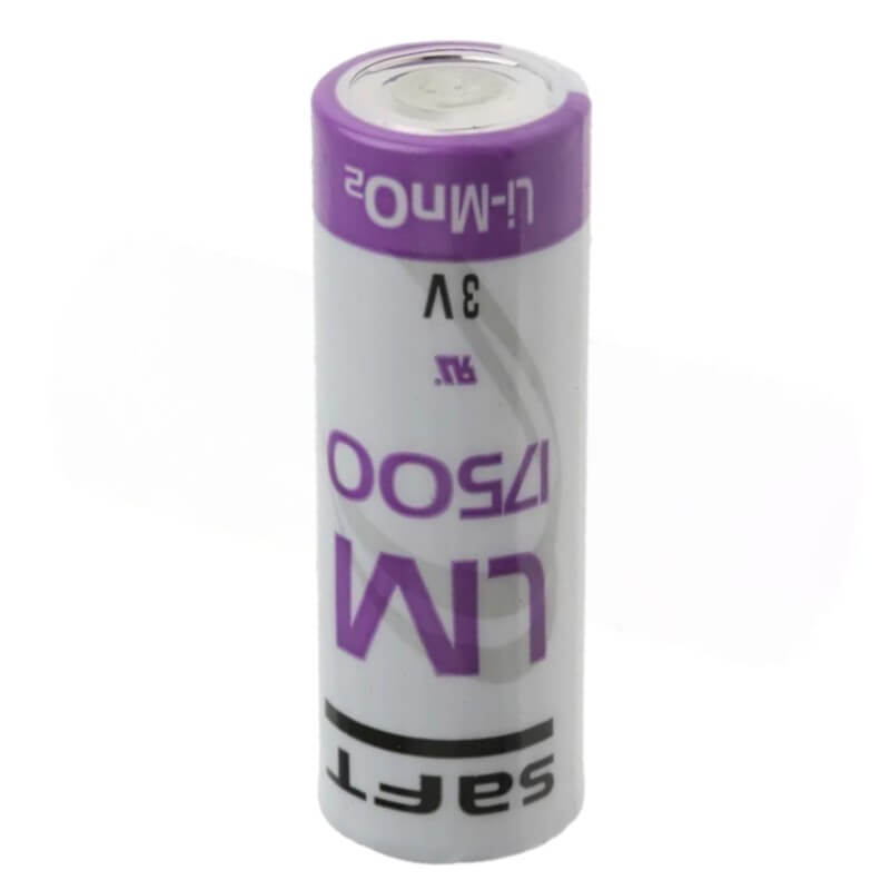 Saft LM17500 Battery, 3V 3000mAh size A spiral cell Li-Mn0.2