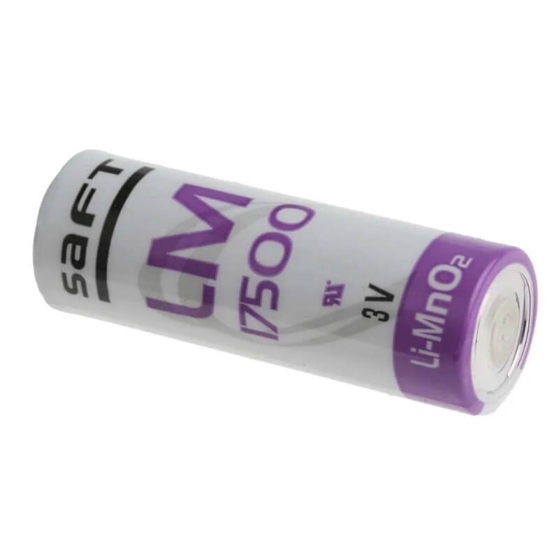 Saft LM17500 Battery, 3V 3000mAh size A spiral cell Li-Mn0.2