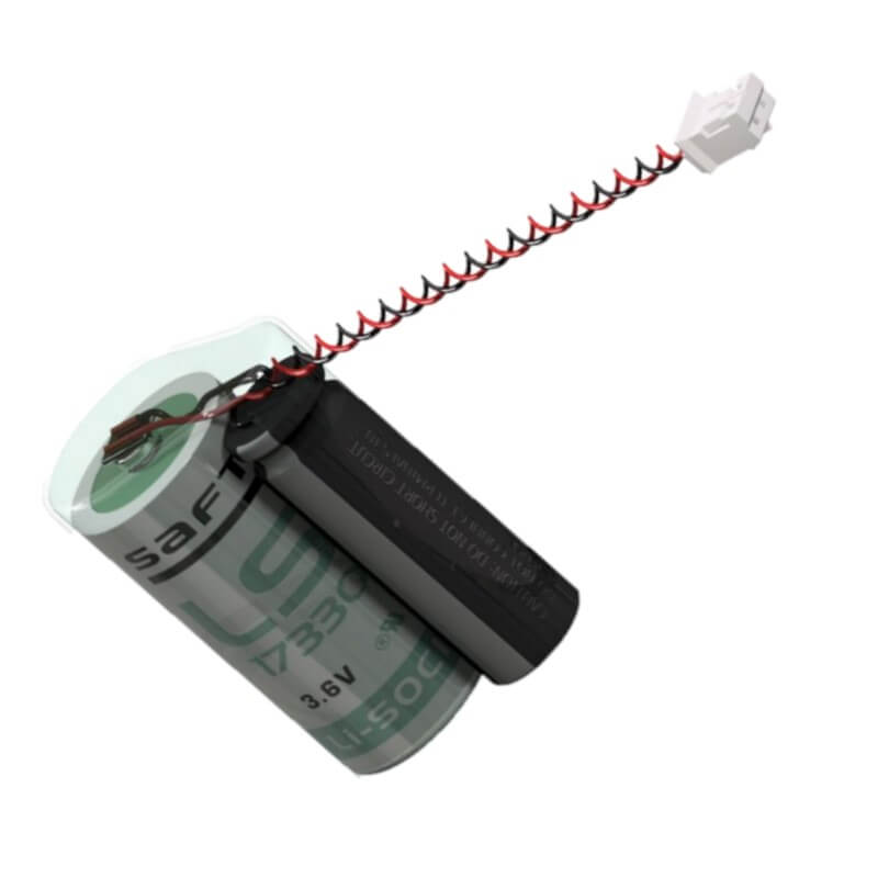 Saft LSP17330-20F Battery, 3.6V 2.1Ah Size 2 / 3A Hybrid Cell Li-SOCl 2