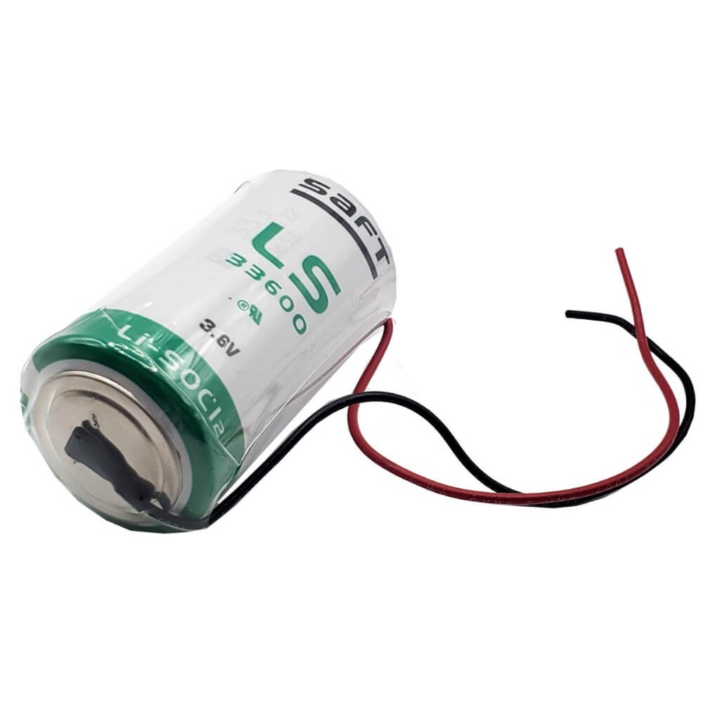 Saft LS33600 With 12 Inch Fly Leads 3.6V 17000Mah