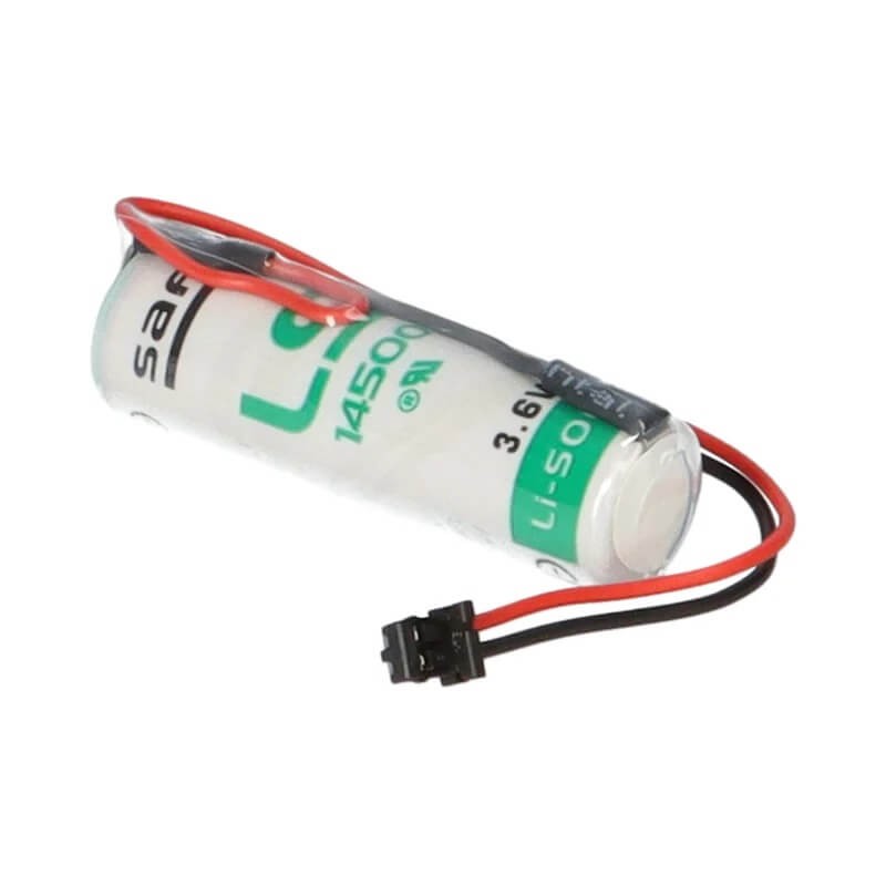 Saft LS14500-MDS Li-SOCI2 2600Mah With 3 Inch Flyleads and black plug