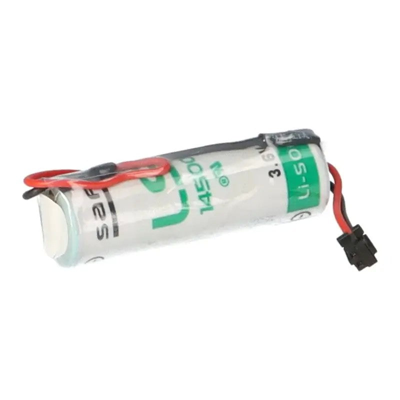 Saft LS14500-MDS Li-SOCI2 2600Mah With 3 Inch Flyleads and black plug