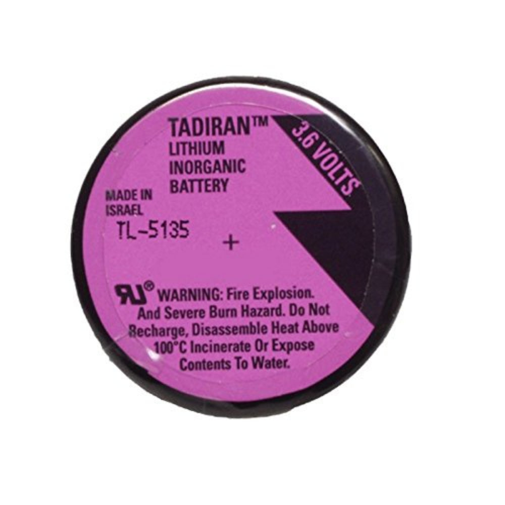 Tadiran TL5135/P, 1700mAh, 3.6V lithium wafer battery