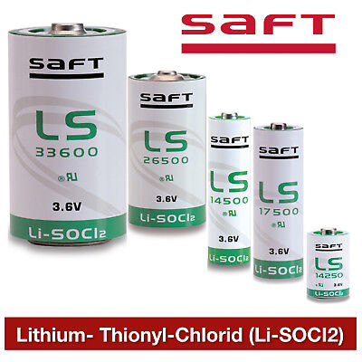 Saft LS33600 With 3 Inch Fly Leads 3.6V 17000Mah
